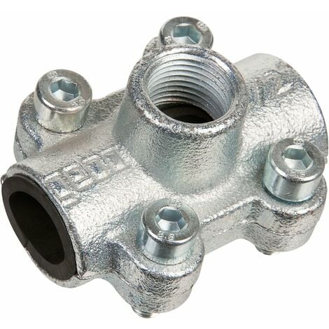 LE SANITAIRE Collier de dérivation fonte malléable - F 1/2' - diamètre 1/2' - Gebo