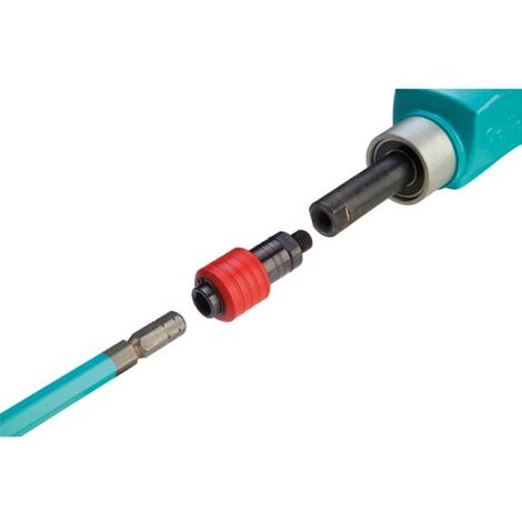 Collomix – Coupleur Hexafix pour raccordement turbine M14 – Adaptateur acier pour mélangeur à main – Compatible machines d'autres fabricants