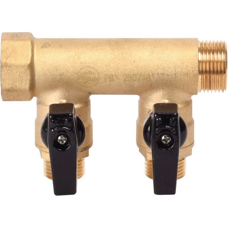 Pbtub - coll.sanitaire 3/4' avec van. integree 1/2'-P.PLATE 7 sorties