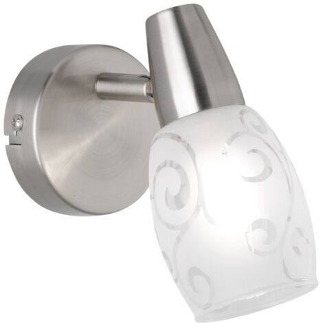 Colmar Nickel Spot Led Verre Satiné L8 cm Trio Lighting