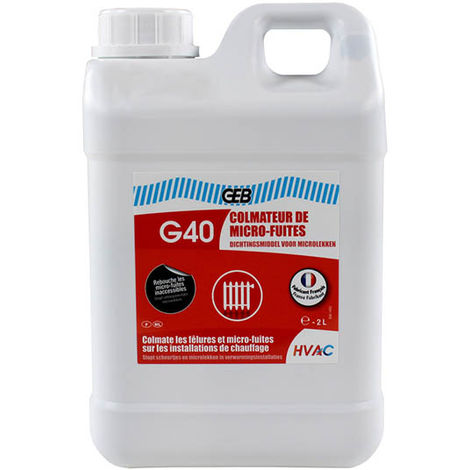 Colmatage micro-fuite chauffage STOPLEAK G40 GEB - Bidon 2L