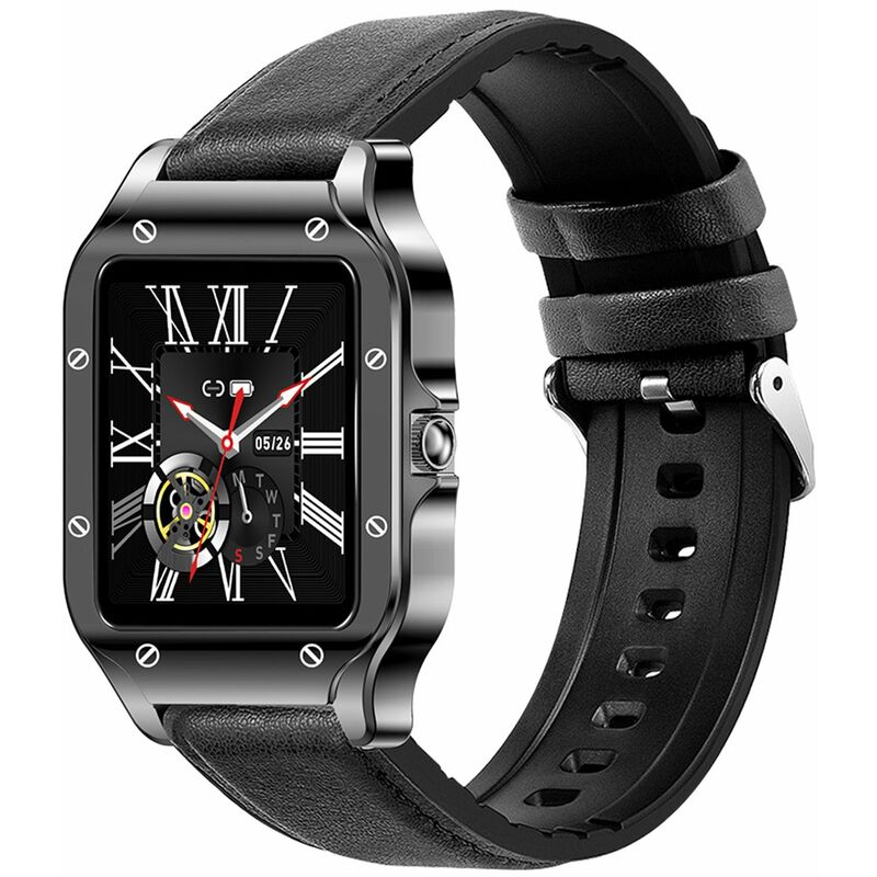 

Land2S Reloj deportivo con pulsera inteligente Pantalla tactil completa TFT de 1,4 pulgadas BT4.2 Fitness Tracker IP67 Impermeable Monitor de sueno /