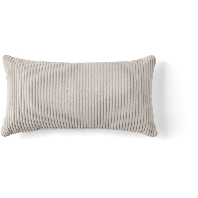 Lisa Design - Colombine - coussin - en velours côtelé - 32x63 cm - beige