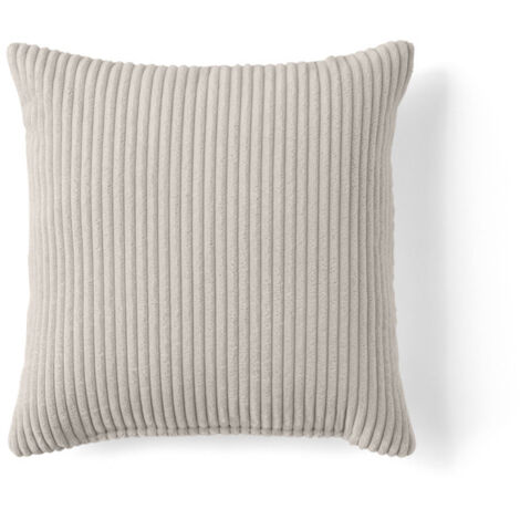 Colombine - coussin - en velours côtelé - 40x40 cm - beige