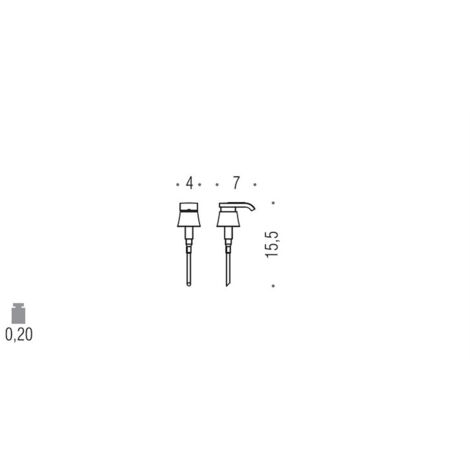COLOMBO DESIGN Alize' erogatore spandisapone cromato codice prod: B93710CR