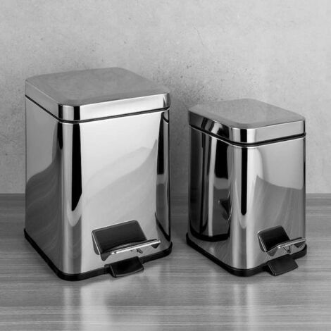 COLOMBO DESIGN Alizé poubelle  pattumiera litri 6 cromato codice prod: B92110CR
