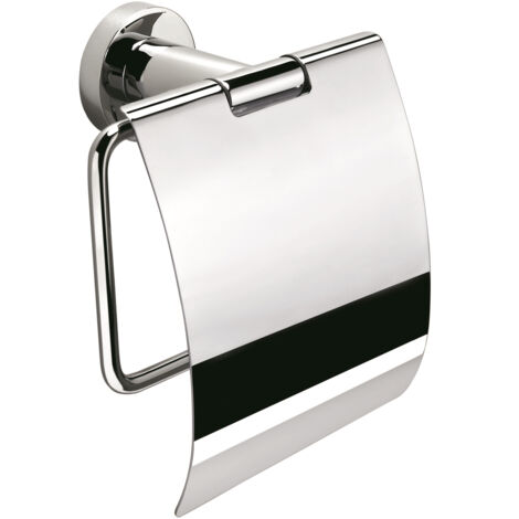 COLOMBO DESIGN Basic porta rotolo con coperchio cromato codice prod: B27910CR