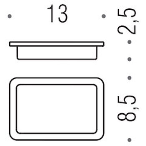 COLOMBO DESIGN Basic q b3751 porta sapone cromato codice prod: B37510-VAN