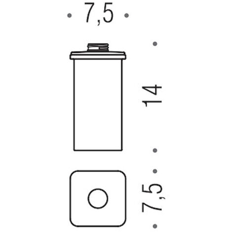 COLOMBO DESIGN Basic q b9377 contenitore dispenser cromato codice prod: B93770CR-VAN