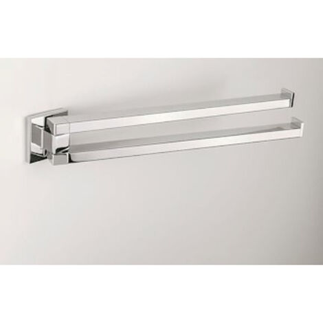 COLOMBO DESIGN Basic q porta salviette doppio snodo 33,4 codice prod: B37120CR