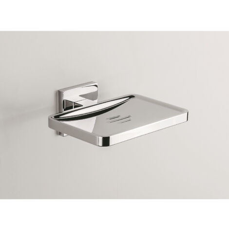 COLOMBO DESIGN Basic q porta sapone a parete cromato codice prod: B37810CR