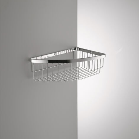 COLOMBO DESIGN Cestino angolare doccia cromato dx codice prod: B96100CR