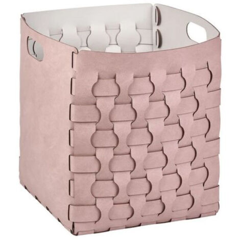 COLOMBO DESIGN Cestino Dubai Oyster/Ash Rose , 22X22 H35 serie ADJ codice prod: BADJ2235-0207