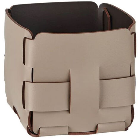 COLOMBO DESIGN Cestino Minibottega Cappuccino/Choco , 12X12 H13  serie ADJ codice prod: BADJ1013-0406