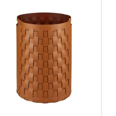 COLOMBO DESIGN Cestino Portabiancheria Bottega Cognac/Bordeaux D40 H57 serie Adj codice prod: BADJ1057-0930