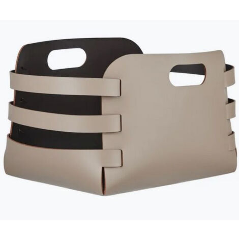 COLOMBO DESIGN Cestino Riga Cappuccino/Choco, 27X36 H25 serie ADJ codice prod: BADJ9687-0406
