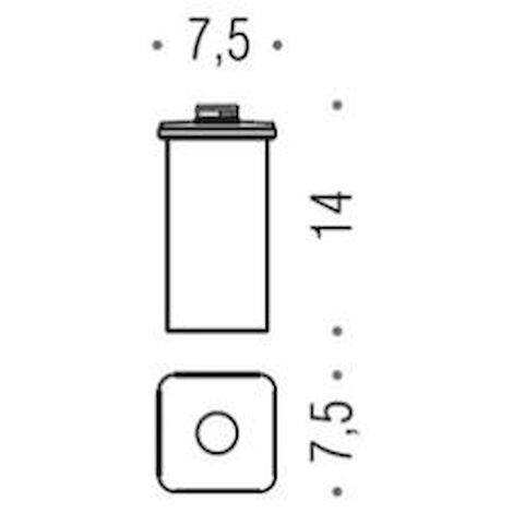 TRENTA B9340 DISPENSER SAPONE PARETE NERO OPACO codice prod: B93400NM  COLOMBO DESIGN Ottone