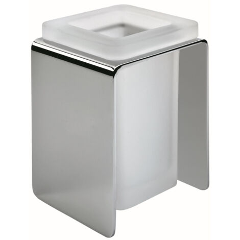 COLOMBO DESIGN Forever bicchiere vetro satinato cromato codice prod: B29410CR-VAN