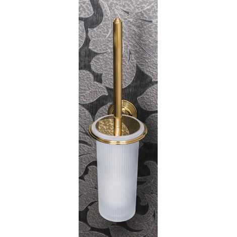 COLOMBO DESIGN Hermitage b3307 porta scopino parete van/hps portascopino vetro acidato natur/oro codice prod: B33070HPS-VAN