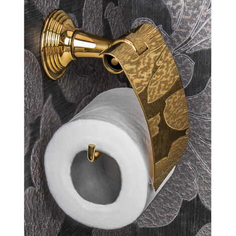 COLOMBO DESIGN Hermitage porta rotolo con coperchio oro codice prod: B33910HPS
