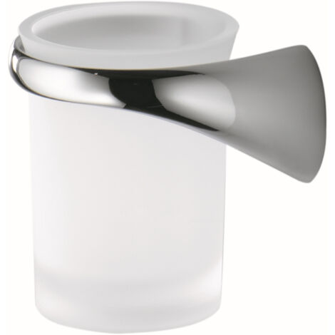COLOMBO DESIGN Link porta bicchiere a muro sx cromato codice prod: B2402SCR-VAN