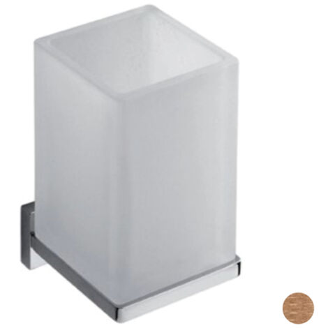 COLOMBO DESIGN Look b1602 porta bicchiere parete    vetro acidato naturale vintage mat codice prod: B16020VM-VAN