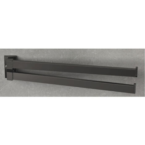 COLOMBO DESIGN Look b1612 porta salviette doppio a snodo 33,5 cm grafite codice prod: B16120GL