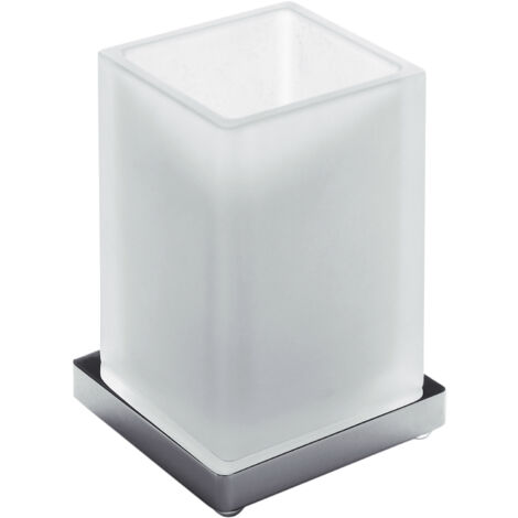 COLOMBO DESIGN Look porta bicchiere appoggio satinato cromato codice prod: B16410BM-VAN