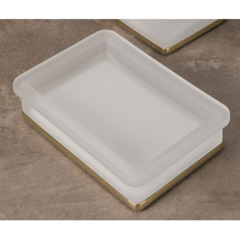 COLOMBO DESIGN Lulu' b6201 p/sapone van/hps portasapone vetro acidato natur/oro codice prod: B62010HPS-VAN