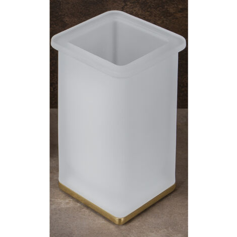 COLOMBO DESIGN Lulu' porta bicchiere appoggio vetro satinato oro codice prod: B62410HPS-VAN