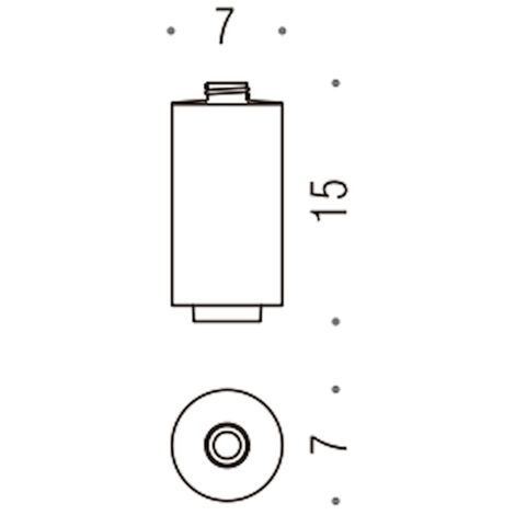 COLOMBO DESIGN Nordic ricambi per art. b9323 contenitore per spandisapone (l 0,25) codice prod: B93660-VAN