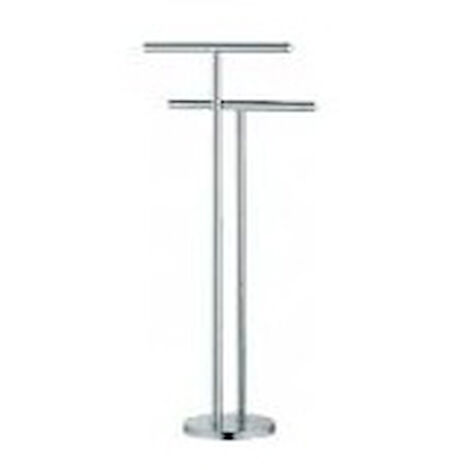 COLOMBO DESIGN Plus piantana con due porta salvietta cromato codice prod: W49380CR