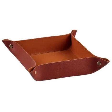 COLOMBO DESIGN Porta oggetti Bordeaux/Cognac, 14X14 H5 serie ADJ codice prod: BADJ0109-3009