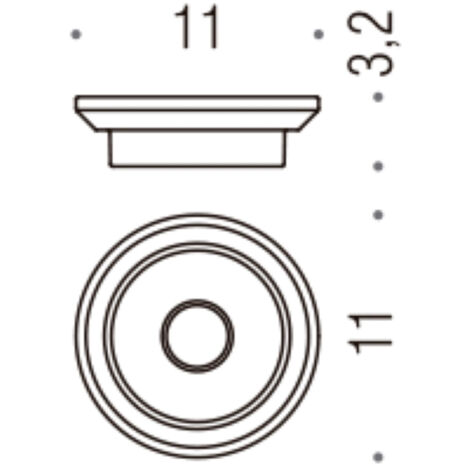 COLOMBO DESIGN Porta sapone per art. b9902 b9903 vetro acidato naturale square b9951 codice prod: B99510-VAN