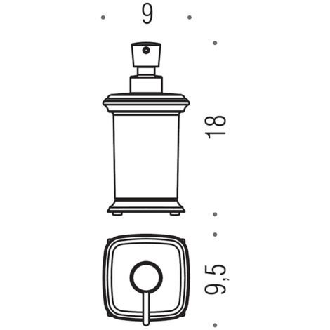 COLOMBO DESIGN Portofino dispenser appoggio cromato codice prod: B93260CR-VAN
