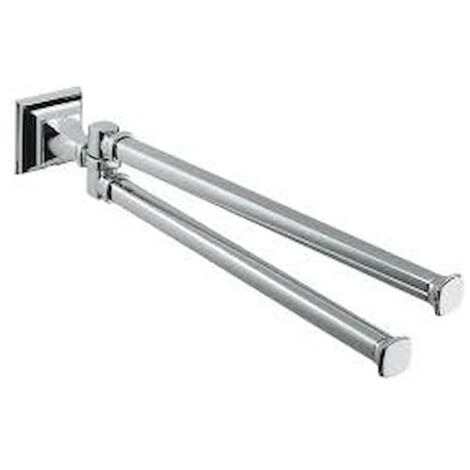 COLOMBO DESIGN Portofino porta salviette doppio a snodo cromato codice prod: B32120CR