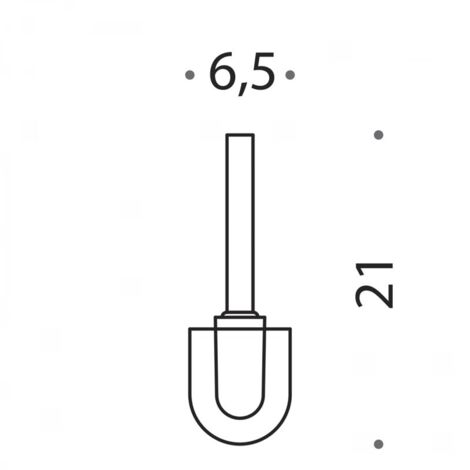 Colombo Design RICAMBIO ciuffo nero in setola con prolunga B16570