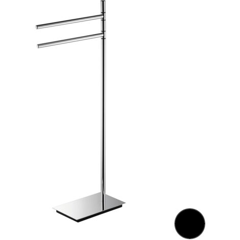 COLOMBO DESIGN Square piantana 2 porta salviette nero opaco codice prod: B99010NM