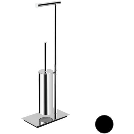 COLOMBO DESIGN Square piantana 67cm portarotolo/scopino nero opaco codice prod: B99070NM