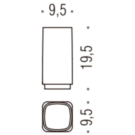 COLOMBO DESIGN Time bicchiere raccogliotre interno per porta scopino art. W4207 vetro satinato codice prod: W42560-VAN