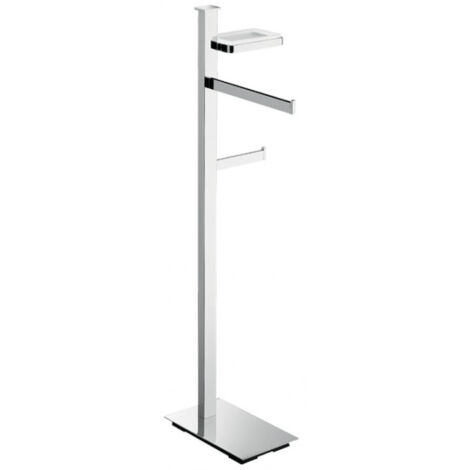 COLOMBO DESIGN Units piantana porta sapone/salviette/rotolo dx cromato codice prod: B9113DCR