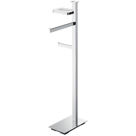COLOMBO DESIGN Units piantana porta sapone/salviette/rotolo sx cromato codice prod: B9113SCR