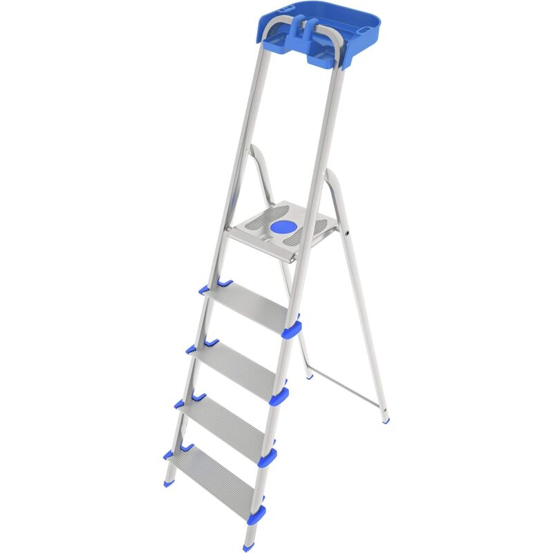 Colombo New Scal - Scala a 5 gradini con portaoggetti e gradini più larghi mod.ATLANTICA colombo