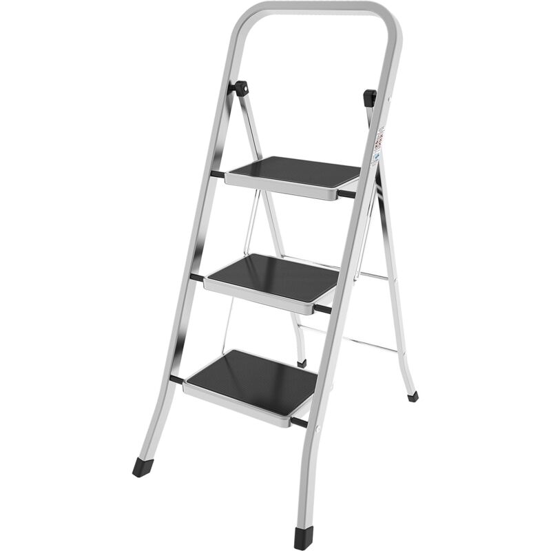 Tabouret en aluminium à 3 marches anti-dérapant et gain de place mod.FACTOTUM Colombo