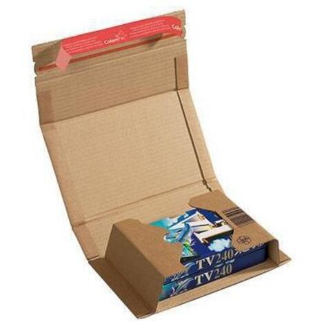 COLOMPAC Versandkarton ColomPac® Universal Innenmaße: 21,7 x -6 x 15,5 cm (B x H x T) Außenmaße: 27,1x 7,5 x 16,5 cm (B x H x T) Kraftliner Wellpappe 1-wellig braun