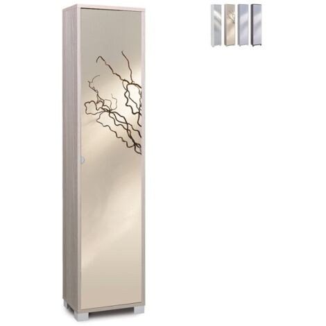 Colonna 1 Anta Specchio 43L x 29P x h190 – Finitura Olmo Chiaro – Sarmog