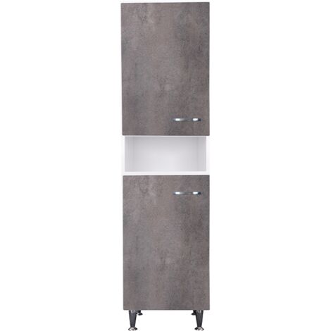 Colonna 45x50 ante corten grigio maniglie destra