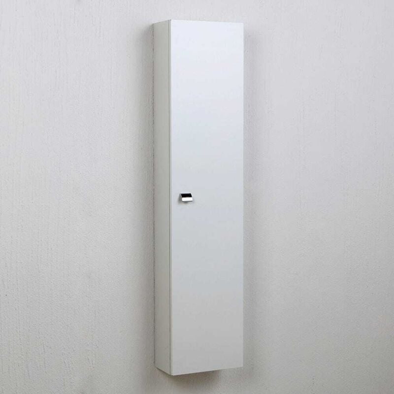 Colonne Pour Salle De Bains Élément Haut Blanc Brillant Avec Porte Simply