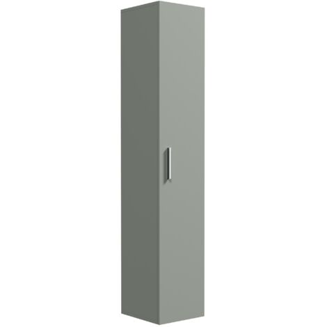 Colonna bagno Pluto 30 x 30 x 150 cm - Verde opaco - Colonna sospesa a 1 anta