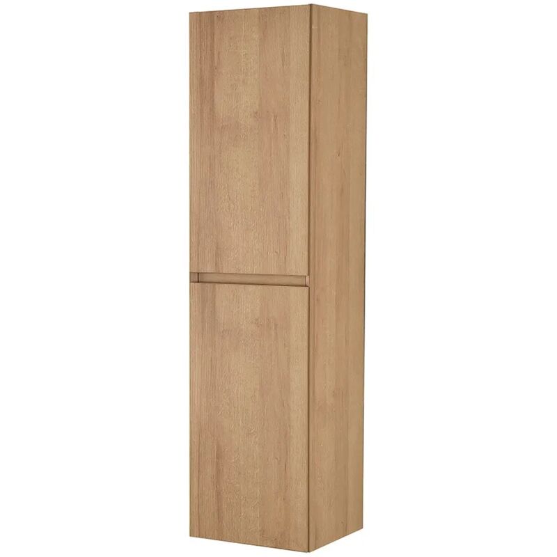 Colonna Bagno Sospesa 120 Cm Noce Gold Con Ripiani Regolabili Dafne
